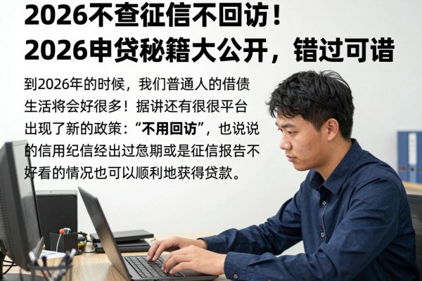 2026不查征信不回访!2026申贷秘籍大公开,错过可惜