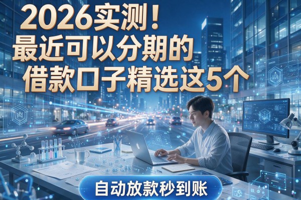 2026实测！最近可以分期的借款口子精选这5个，自动放款秒到账