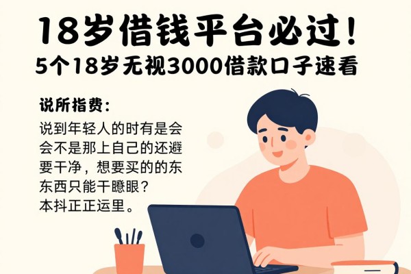18岁借钱平台必过!2026年最新证实:5个18岁无视3000借款口子速看