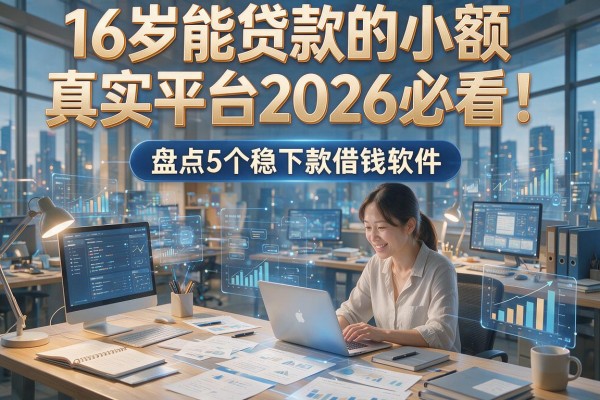 16岁能贷款的小额真实平台2026必看!盘点5个稳下款借钱软件