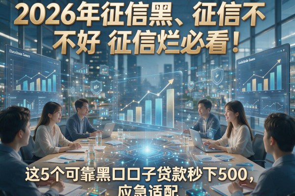 2026年征信黑、征信不好、征信烂必看！这5个可靠黑口子贷款秒下500，应急适配