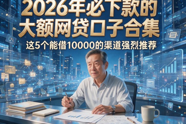 2026年必下款的大额网贷口子合集，这5个能借10000的渠道强烈推荐！