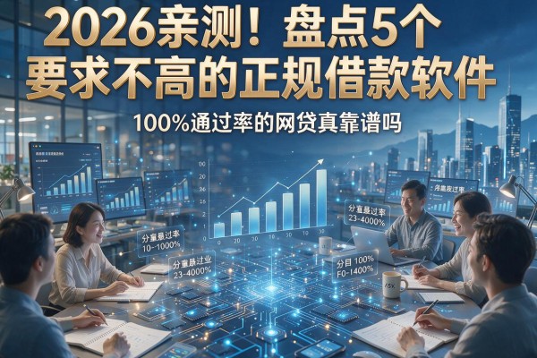 2026亲测!盘点5个要求不高的正规借款软件,100%通过率的网贷真靠谱吗?