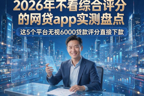 2026年不看综合评分的网贷app实测盘点,这5个平台无视6000贷款评分直接下款
