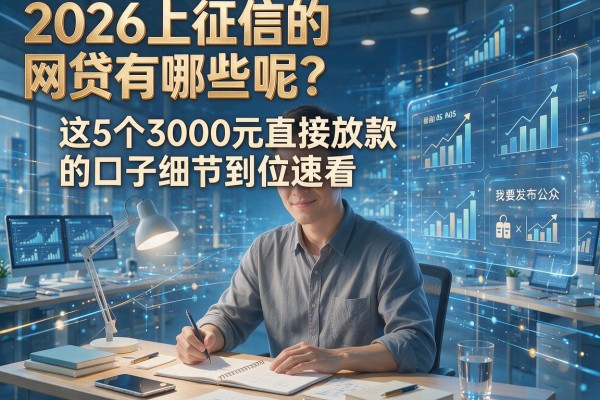 2026上征信的网贷有哪些呢？这5个3000元直接放款的口子细节到位速看