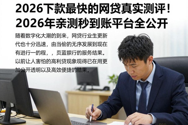 2026下款最快的网贷真实测评！2026年亲测秒到账平台全公开