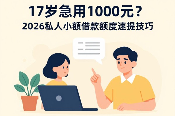 17岁急用1000元?2026私人小额借款额度速提技巧+5个2000元借款软件盘点