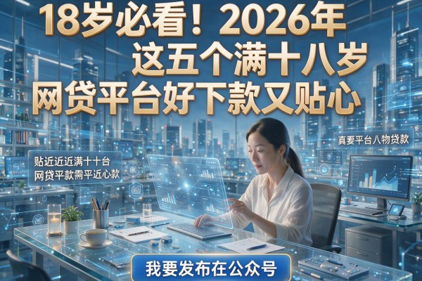 18岁必看！2026年这五个满十八岁网贷平台好下款又贴心