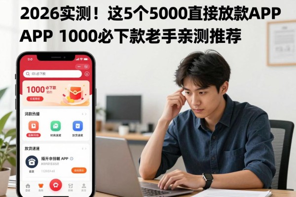 2026实测！这5个5000直接放款的APP，1000必下款老手亲测推荐