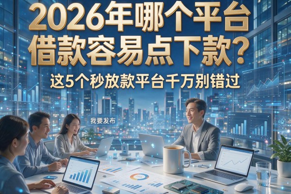 2026年哪个平台借款容易点下款?这5个秒放款平台千万别错过!