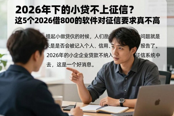 2026年下的小贷不上征信？这5个2026借8000的软件对征信要求真不高