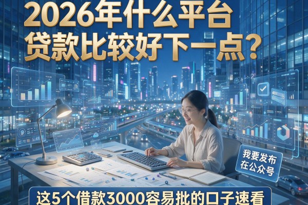 2026年什么平台贷款比较好下一点?这5个借款3000容易批的口子速看