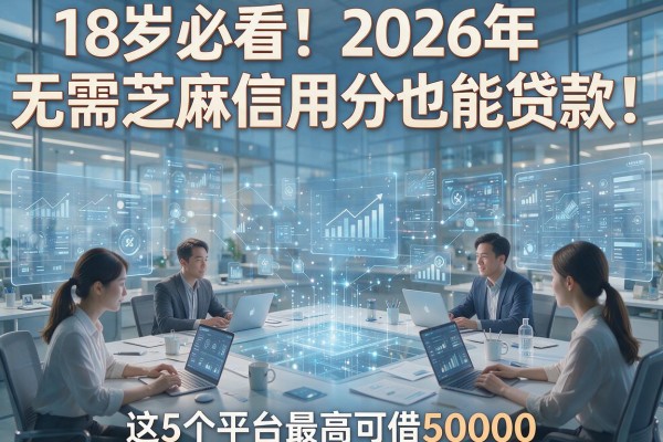 18岁必看!2026年无需芝麻信用分也能贷款,这5个平台最高可借50000