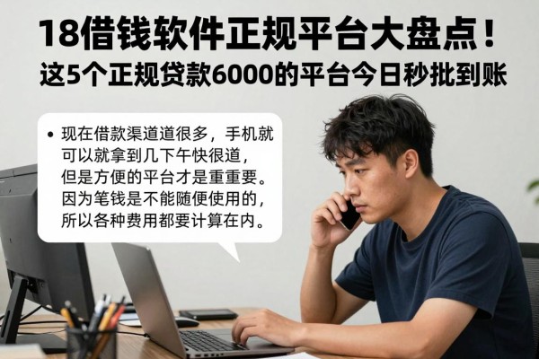 18借钱软件正规平台大盘点！这5个正规贷款6000的平台今日秒批到账