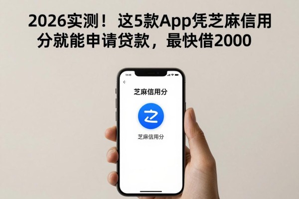 2026实测!这5款App凭芝麻信用分就能申请贷款,最快借2000