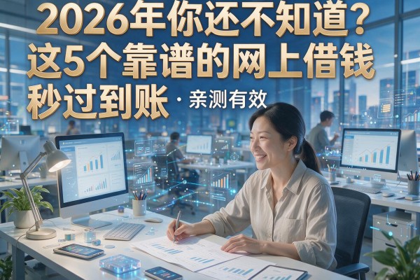 2026年你还不知道?这5个靠谱的网上借钱app秒过到账,亲测有效!