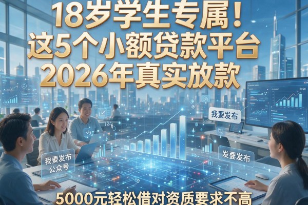 18岁学生专属!这5个小额贷款平台2026年真实放款,5000元轻松借对资质要求不高