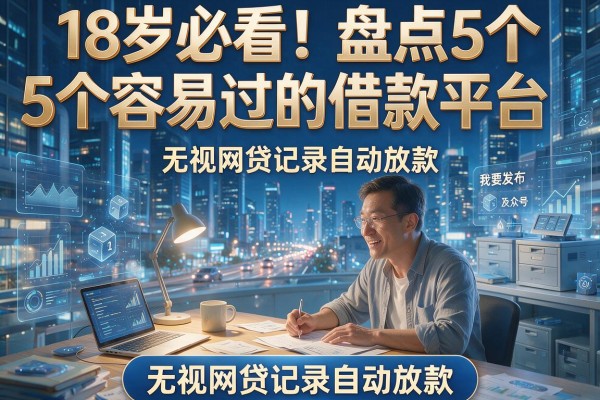 18岁必看！盘点5个容易过的借款平台，无视网贷记录自动放款
