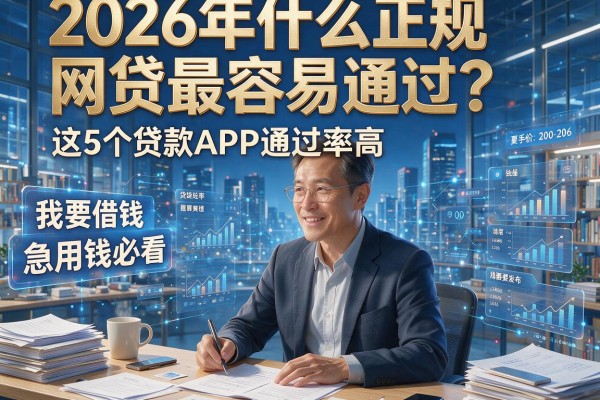 2026年什么正规网贷最容易通过?这5个贷款APP通过率高,急用钱必看!