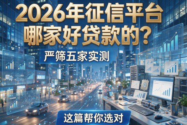 2026年征信平台哪家好贷款的？严筛五家实测，这篇帮你选对！