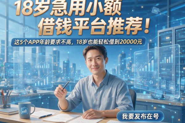 18岁急用小额借钱平台推荐!这5个APP年龄要求不高,18岁也能轻松借到20000元