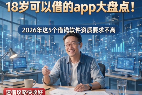 18岁可以借的app大盘点!2026年这5个借钱软件资质要求不高,速借攻略快收好