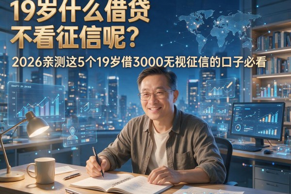 19岁什么借贷不看征信呢?2026亲测这5个19岁借3000无视征信的口子必看