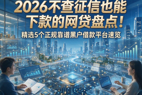 2026不查征信也能下款的网贷盘点！精选5个正规靠谱黑户借款平台速览