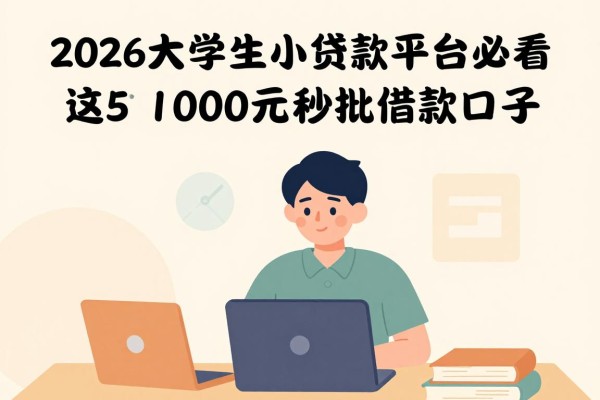2026大学生小贷款平台必看！这5个1000元秒批借款口子今日梳理
