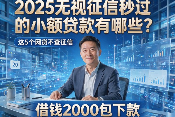 2025无视征信秒过的小额贷款有哪些？这5个网贷不查征信，借钱2000包下款