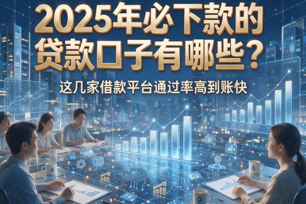 2025年必下款的贷款口子有哪些？这几家借款平台通过率高到账快！