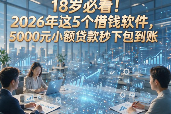 18岁必看！2026年这5个借钱软件，5000元小额贷款秒下包到账