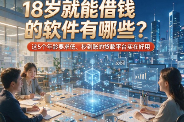 18岁就能借钱的软件有哪些?这5个年龄要求低、秒到账的贷款平台实在好用,必阅!