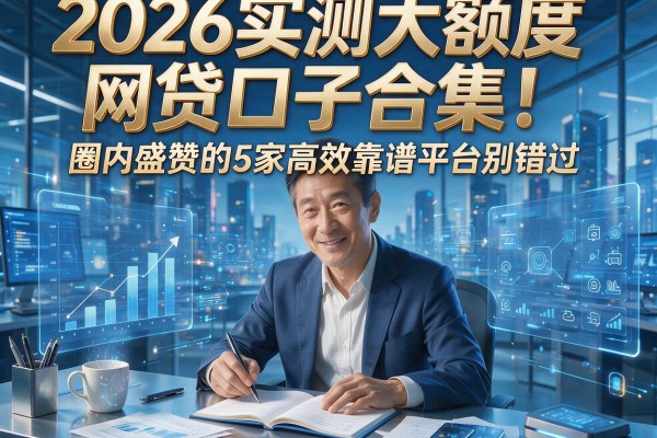 2026实测大额度网贷口子合集!圈内盛赞的5家高效靠谱平台别错过