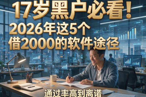 17岁黑户必看！2026年这5个借2000的软件途径，通过率高到离谱