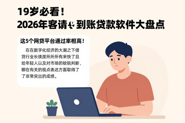19岁必看!2026年最容易申请、到账快的贷款软件大盘点,这5个网贷平台通过率超高!