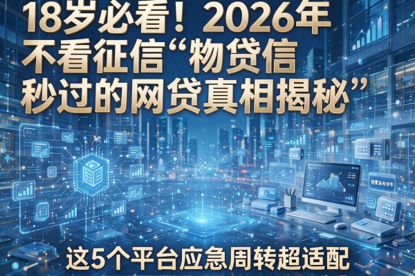 18岁必看！2026年不看征信秒过的网贷真相揭秘，这5个平台应急周转超适配