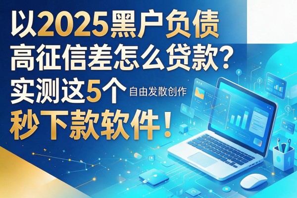 2025黑户负债高征信差怎么贷款?实测这5个秒下款软件!