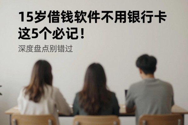 15岁借钱软件不用银行卡,这5个必记!深度盘点别错过