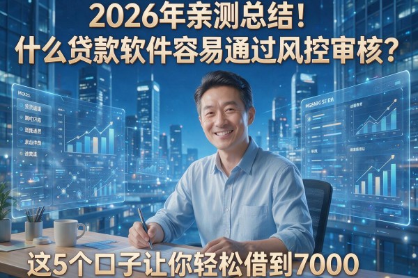 2026年亲测总结!什么贷款软件容易通过风控审核?这5个口子让你轻松借到7000