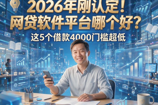 2026年刚认定!网贷软件平台哪个好?这5个借款4000门槛超低