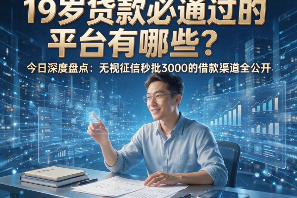 19岁贷款必通过的平台有哪些?今日深度盘点:无视征信秒批3000的借款渠道全公开!