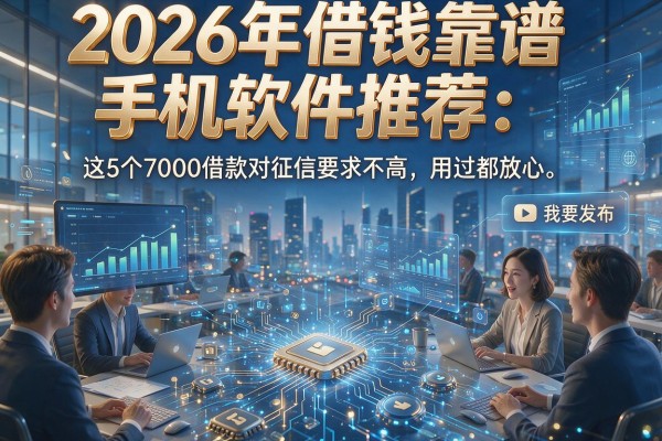 2026年借钱靠谱手机软件推荐:这5个7000借款对征信要求不高,用过都放心!