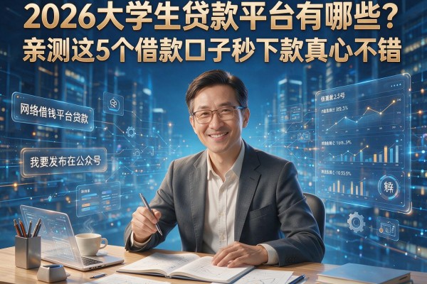 2026大学生贷款平台有哪些?亲测这5个借款口子秒下款真心不错