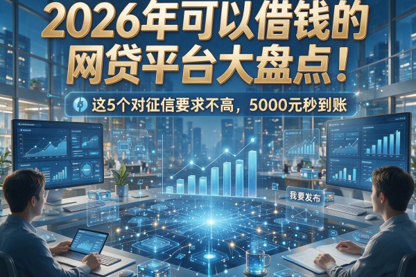 2026年可以借钱的网贷平台大盘点!这5个对征信要求不高,5000元秒到账
