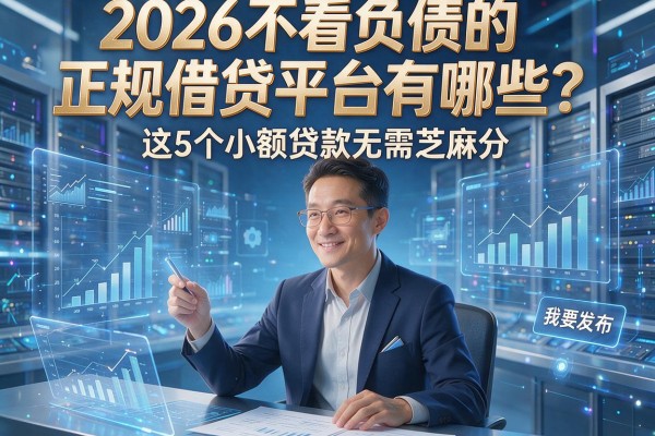 2026不看负债的正规借贷平台有哪些?这5个小额贷款无需芝麻分