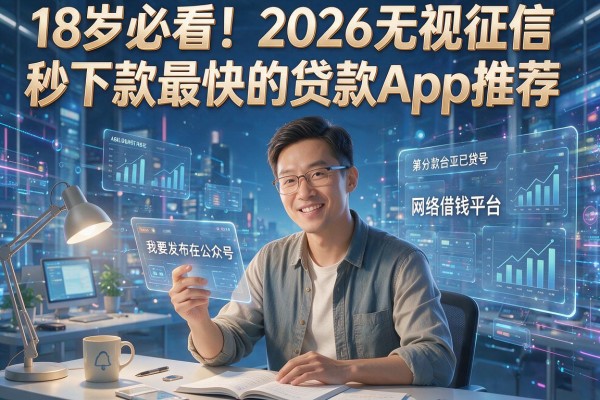 18岁必看！2026无视征信秒下款最快的贷款App推荐