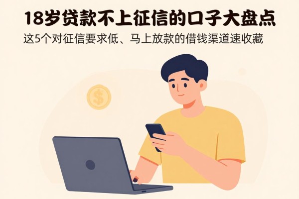 18岁贷款不上征信的口子大盘点！这5个对征信要求低、马上放款的借钱渠道速收藏
