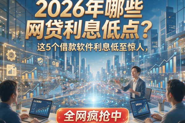 2026年哪些网贷利息低点？这5个借款软件利息低至惊人，全网疯抢中！