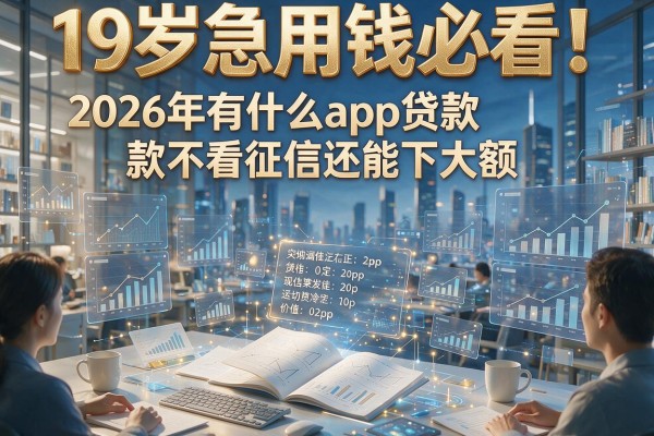 19岁急用钱必看!2026年有什么app贷款不看征信还能下大额